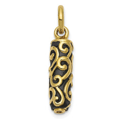 Sentimental Expressions 10K Cylinder Remembrance Ash Holder Pendant 10YQSX179