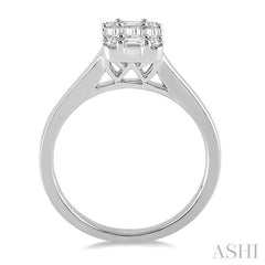 ASHI Fusion Diamond Engagement Ring 110A3PPFGWG