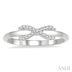 ASHI Infinity Cross Petite Diamond Fashion Ring 11148PPTSWG
