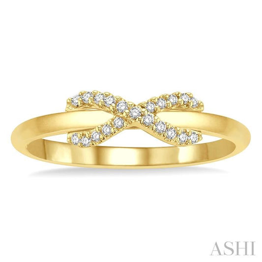 ASHI Infinity Cross Petite Diamond Fashion Ring 11148PPTSYG