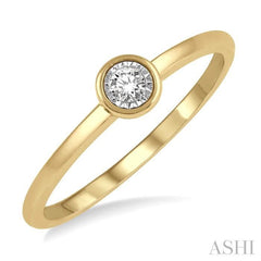 ASHI Stackable Round Shape Diamond Promise Ring 11449PPTXYG