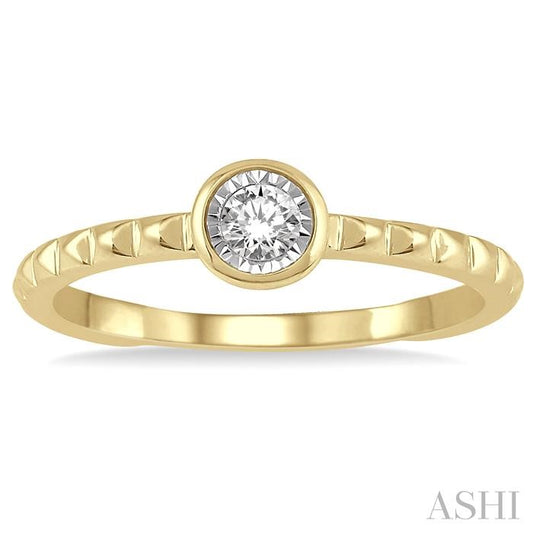 ASHI Stackable Round Shape Diamond Promise Ring 11499PPTXYG