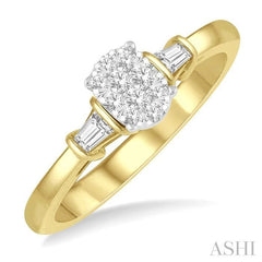 ASHI Oval Shape Lovebright Diamond Engagement Ring 115C7PPFHYW