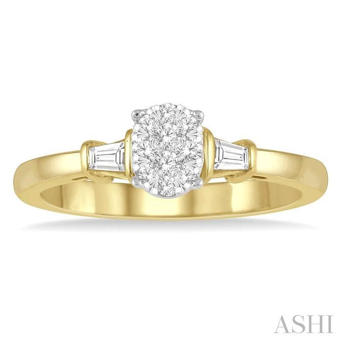 ASHI Oval Shape Lovebright Diamond Engagement Ring 115C7PPFHYW