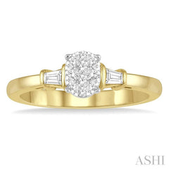 ASHI Oval Shape Lovebright Diamond Engagement Ring 115C7PPFHYW