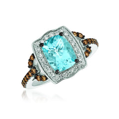 Le Vian 14K Vanilla Gold® Sea Blue Aquamarine® 1 5/8 cts. Ring TQZI 65