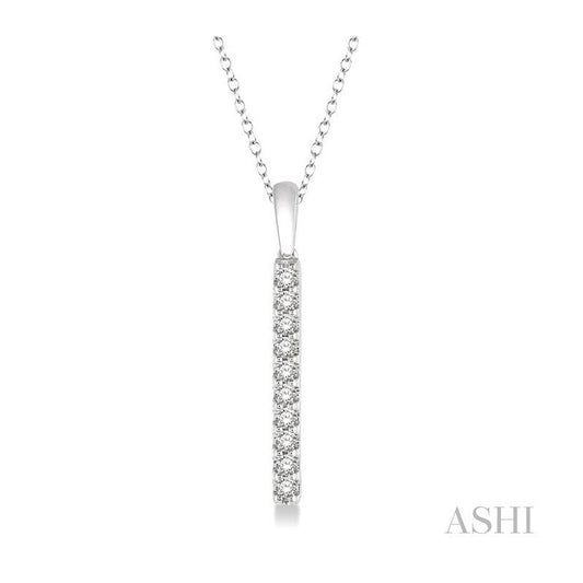 ASHI Vertical Bar Diamond Pendant 90197PPFHPDWG