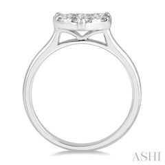 ASHI Heart Shape Lovebright Essential Diamond Engagement Ring 126D2PPFGWG