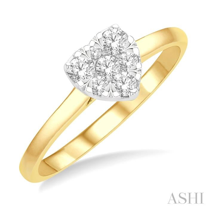 ASHI Heart Shape Lovebright Essential Diamond Engagement Ring 126D6PPFGYW