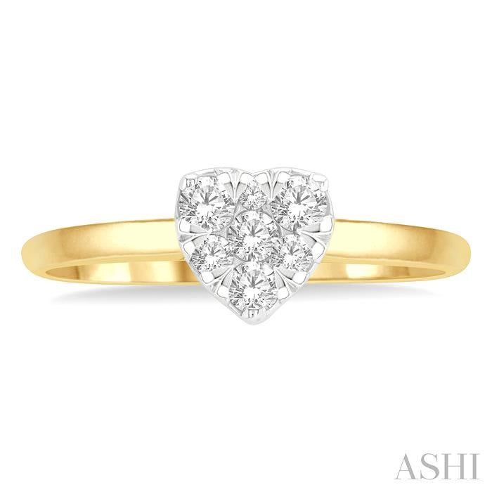 ASHI Heart Shape Lovebright Essential Diamond Engagement Ring 126D6PPFGYW