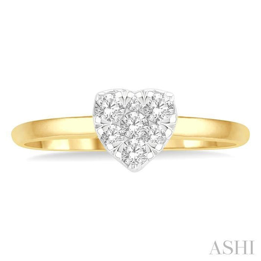 ASHI Heart Shape Lovebright Essential Diamond Engagement Ring 126D6PPFGYW