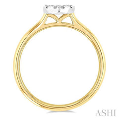 ASHI Heart Shape Lovebright Essential Diamond Engagement Ring 126D6PPFGYW
