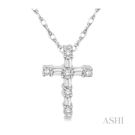 ASHI Cross Diamond Fashion Pendant 96489PPTXPDWG