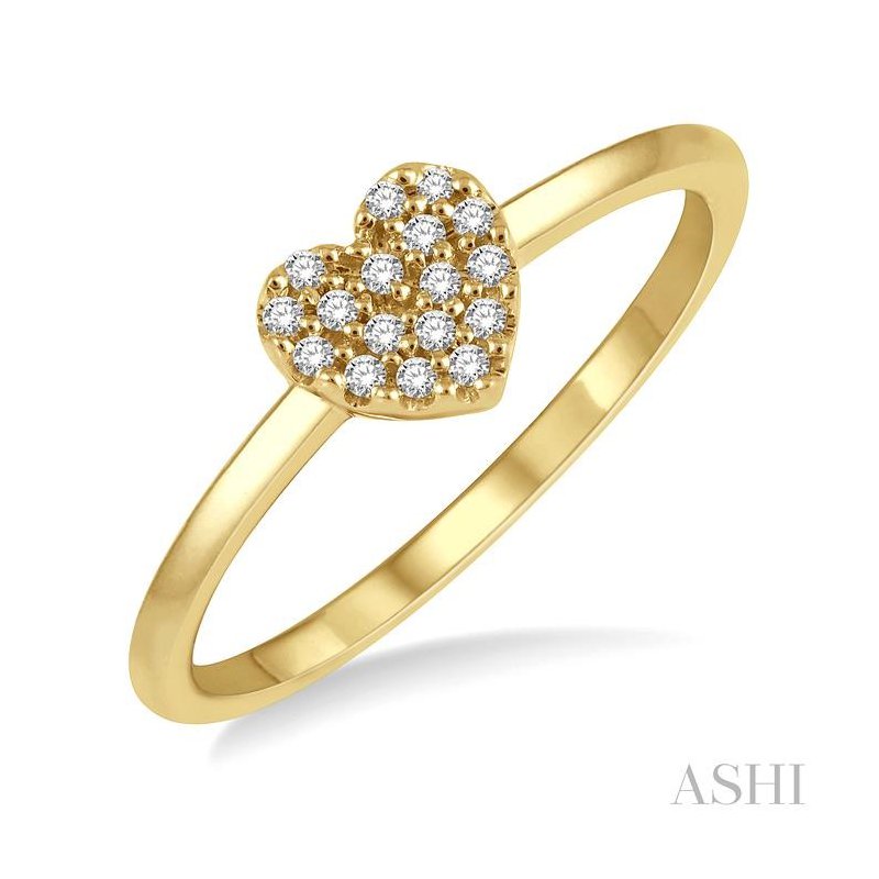 ASHI Stackable Heart Shape Petite Diamond Fashion Ring 389A8PPFSYG