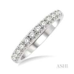 ASHI Diamond Wedding Band 33323PPFGWG