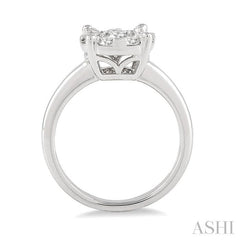 ASHI Round Shape Lovebright Essential Diamond Engagement Ring 13242PPFVWG