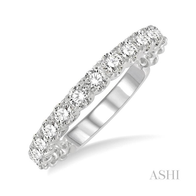 ASHI Diamond Wedding Band 33352PPFGWG