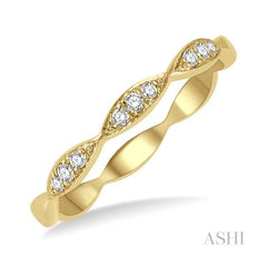 ASHI Stackable Diamond Wedding Band 34089PPFGYG