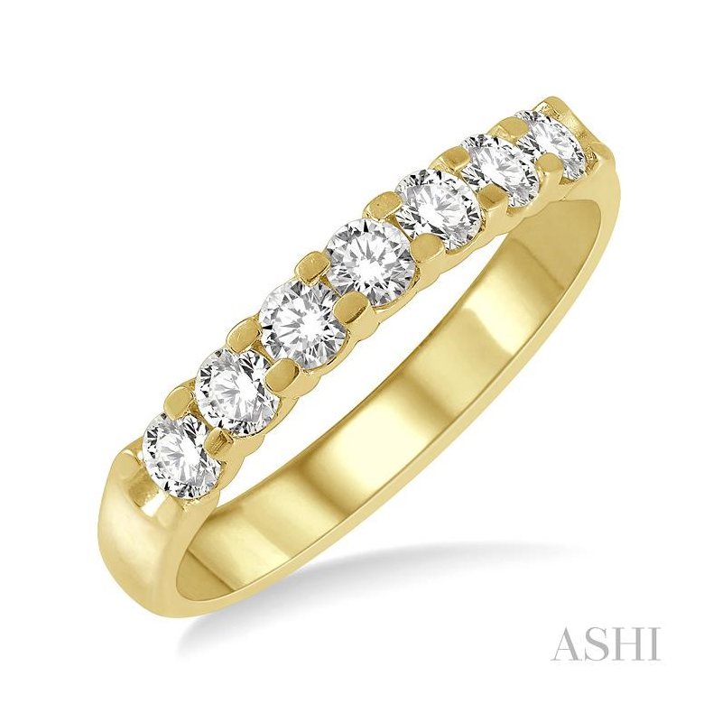 ASHI 7 Stone Diamond Wedding Band 33292PPFGYG