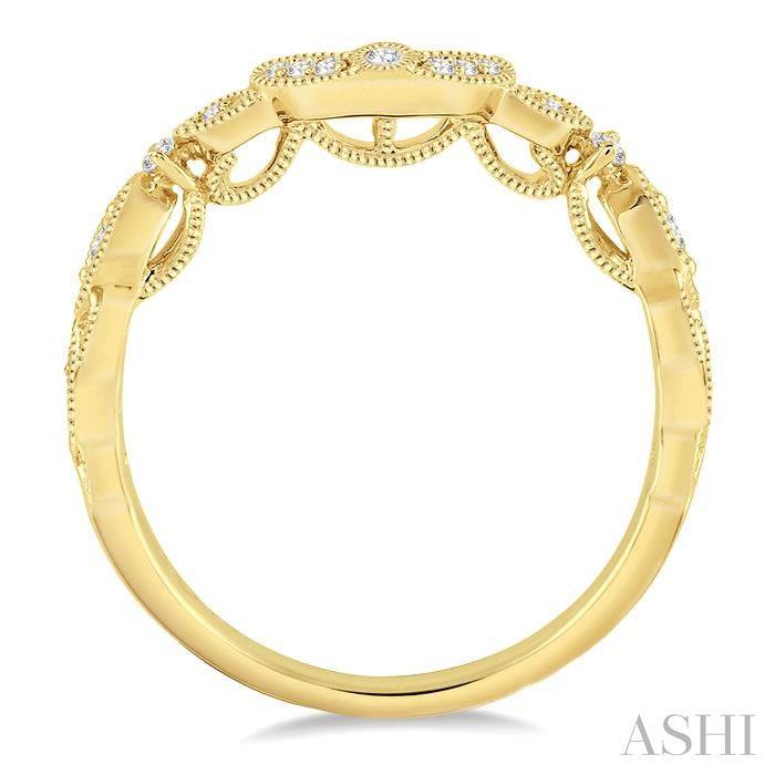 ASHI Diamond Wedding Band 140A8PPFGYG-WB