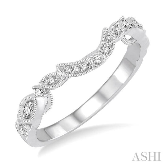 ASHI Diamond Wedding Band 140A8PPFVWG-WB