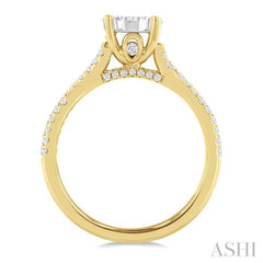 ASHI Round Shape Lovebright Diamond Engagement Ring 140G2PPFGYW
