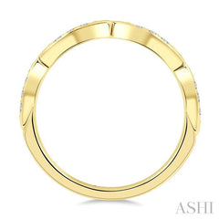 ASHI Stackable Diamond Wedding Band 142G8PPFGYG-WB