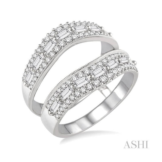 ASHI Baguette Diamond Insert Ring 29310PPFVWG-1.05