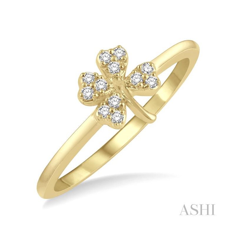 ASHI Stackable Clover Petite Diamond Fashion Ring 388C8PPTSYG