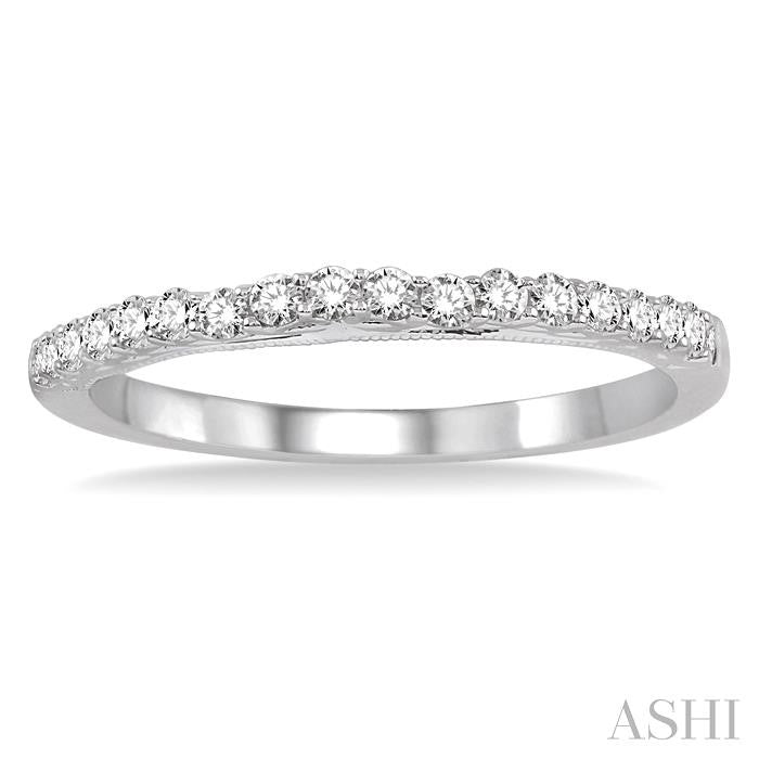 ASHI Diamond Wedding Band 14606PPFHWG-WB