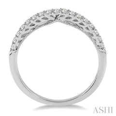 ASHI Diamond Wedding Band 14606PPFHWG-WB