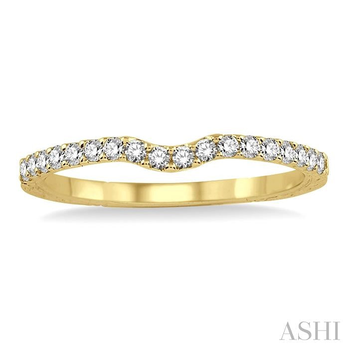 ASHI Diamond Wedding Band 14697PPFHYG-WB