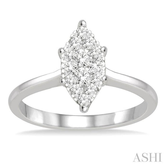 ASHI Marquise Shape Lovebright Essential Diamond Ring 147C5PPFVWG