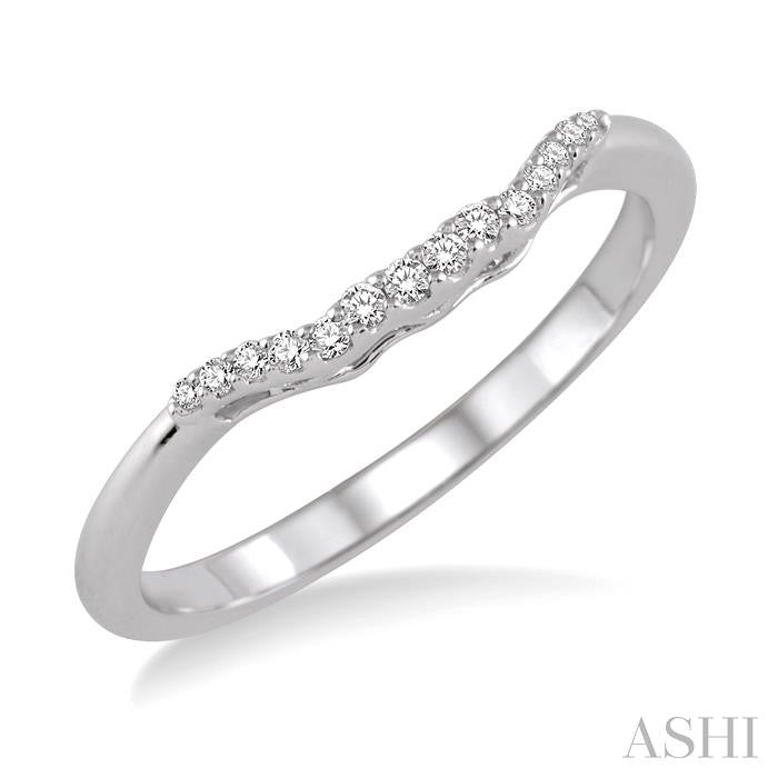 ASHI Diamond Wedding Band 14828PPFHWG-WB