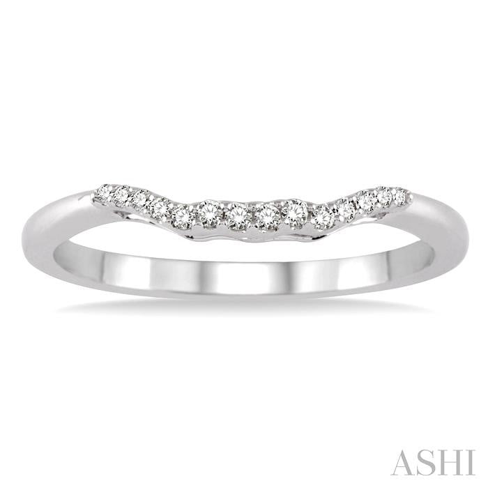 ASHI Diamond Wedding Band 14828PPFHWG-WB