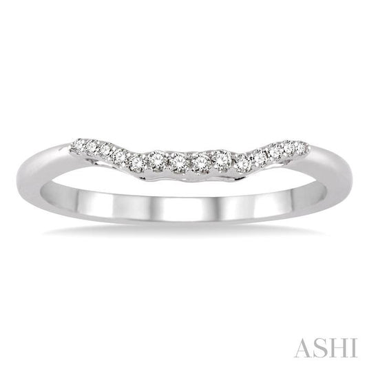 ASHI Diamond Wedding Band 14828PPFHWG-WB