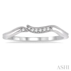 ASHI Diamond Wedding Band 14839PPFHWG-WB
