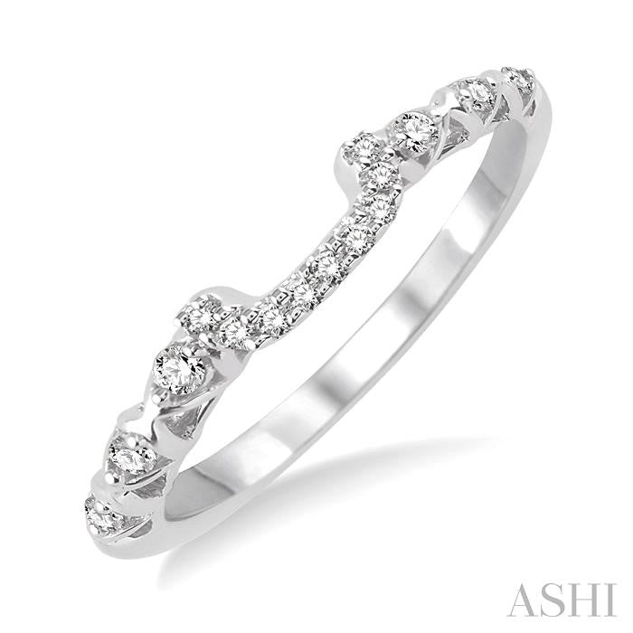 ASHI Diamond Wedding Band 14888PPFHWG-WB