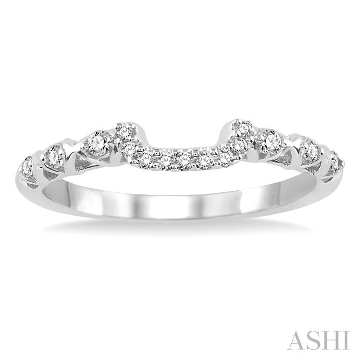 ASHI Diamond Wedding Band 14888PPFHWG-WB