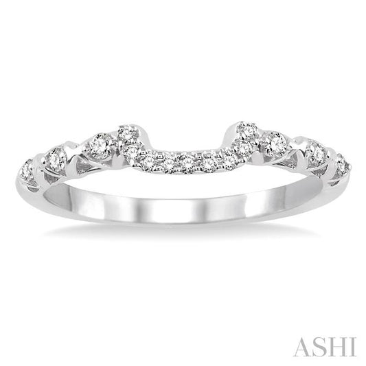 ASHI Diamond Wedding Band 14888PPFHWG-WB