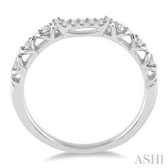 ASHI Diamond Wedding Band 14888PPFHWG-WB