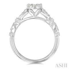 ASHI Round Shape Lovebright Diamond Engagement Ring 149G4PPFGWG