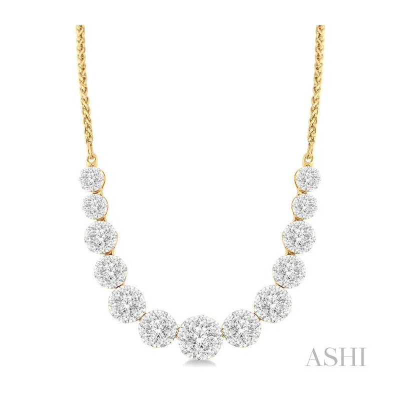 ASHI Lovebright Essential Diamond Smile Necklace 99362PPFGNKYW