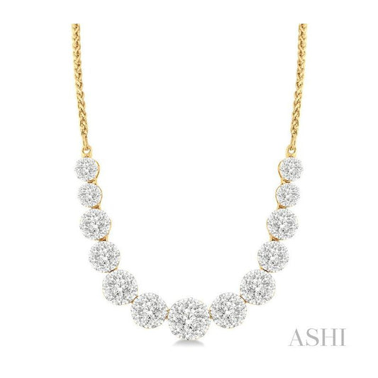 ASHI Lovebright Essential Diamond Smile Necklace 99362PPFGNKYW