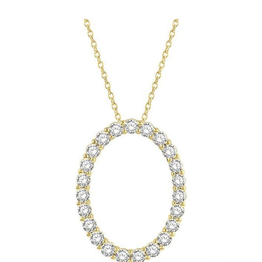 Parkplace Jewelers Oval Shape Diamond Pendant 901H1PPFGPDYG