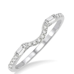 Parkplace Jewelers Chevron Baguette Diamond Wedding Band 31466PPFHWG