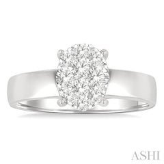 ASHI Oval Shape Lovebright Diamond Ring 152G3PPFGWG