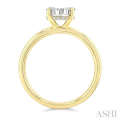 ASHI Oval Shape Lovebright Diamond Ring 152G3PPFGYW