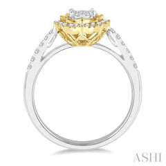 ASHI Round Shape Halo Lovebright Diamond Fashion Ring 157E5PPFGWY