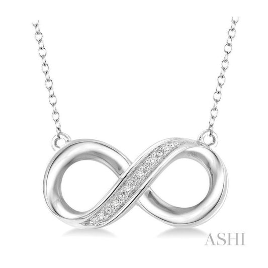 ASHI Silver Infinity Diamond Fashion Pendant 87879PPSSSLPD